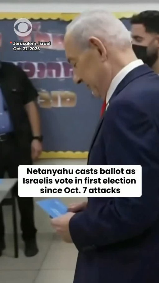 Israeli Prime Minister Benjamin Netanyahu cast his ballot in Jerusalem on Tuesday as Israelis headed to the polls for the country’s first general election since the October 7, 2023, Hamas-led attacks.

Netanyahu and his governing coalition face a divided opposition amid growing public frustration over his leadership and the wars that followed the attacks, including Israel’s military campaigns in Gaza, Lebanon and Iran. The election comes as Israelis remain deeply divided over the country’s security, the handling of the wars and Netanyahu’s political future, with voter turnout surging at its fastest pace in 45 years.