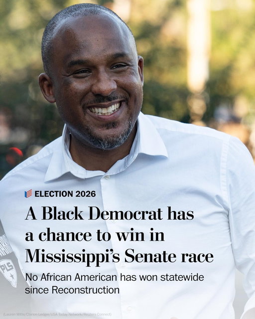 Democratic candidate for U.S. Senate Scott Colom has a shot to make history in Mississippi. No African American has won a statewide election since Reconstruction.

Mississippi voters see their choice as an obvious one between left and right, he said, and Colom surrogates like Kamala Harris, who rallied for him Thursday, reinforce that perception.

Some of the highest profile Black Democrats have come to Mississippi to juice up turnout, including Harris, Rep. Jasmine Crockett (D-Texas) and Sen. Raphael Warnock (D-Georgia). Most have invoked the Supreme Court’s rollback of protections in the Voting Rights Act, which shows signs of leading to a surge in Black voters worried about losing their rights or representation.

“Kamala Harris ain’t coming down here if I’m down 10, 15 points,” Colom said.

Read more at the link in our bio.