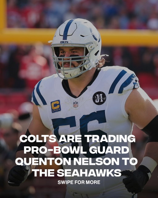 Seattle is beefing up the trenches. 💪 

The Colts have agreed to trade eight-time Pro Bowl guard Quenton Nelson to the Seahawks, per Adam Schefter and Ian Rapoport. With Nelson’s contract expiring, Indy is getting draft capital back before he can hit free agency.

📸Getty