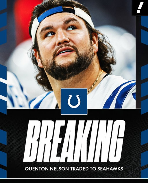 BREAKING: The defending champion Seahawks are trading for eight-time Pro-Bowl guard Quenton Nelson, per @AdamSchefter and @RapSheet.

With Nelson’s contract set to expire, the Colts are choosing to get draft capital in return.