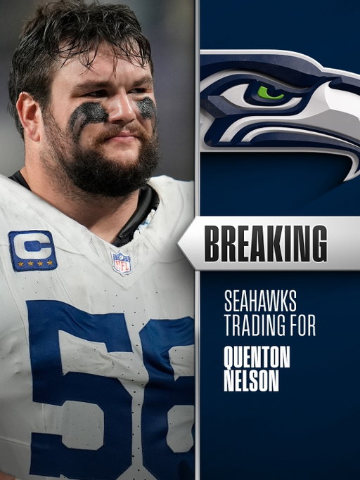 BREAKING: Colts trading guard Quenton Nelson to the Seahawks for a 2027 3rd-round pick and a 2028 5th-round pick. (via @rapsheet, @adamschefter)

📷: Peter Joneleit/AP