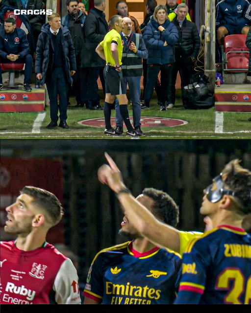 ¡MISTERIO EN LA EFL CUP! 🛸👀

Momento insólito en el cruce entre Arsenal y Fleetwood Town por la EFL Cup: el árbitro detuvo las acciones al ver un objeto extraño en el cielo y hasta se especuló con ovnis mientras los jugadores miraban desconcertados. 🛸👀

El misterio duró poco: Arsenal aclaró en sus redes oficiales que solo se trató de la intromisión de un dron y el partido continuó sin problemas. 🚁⚽