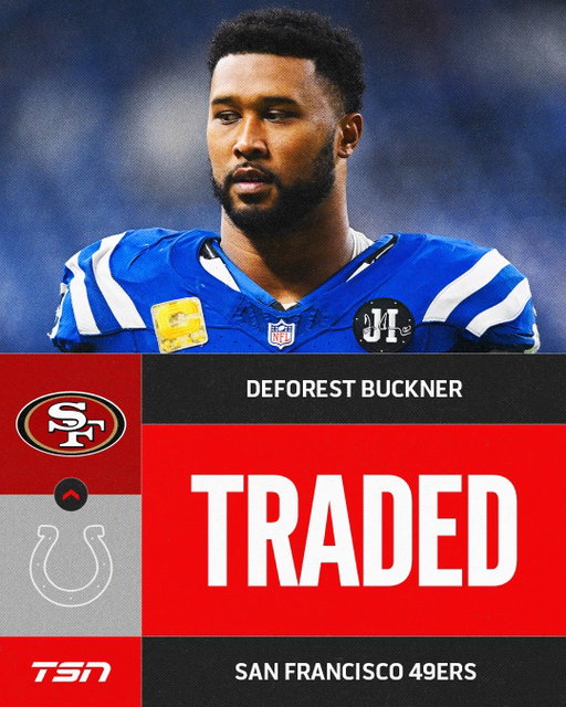 LET THE COLTS FIRE SALE BEGIN! 🔥🚨

Indy ships DeForest Buckner back to San Francisco, the team that drafted him in 2016, in exchange for a fourth-round pick 👀

(H/T @tompelissero)