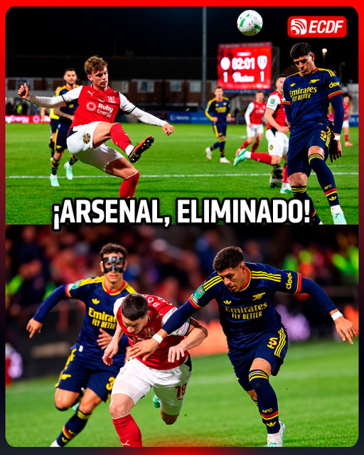 ¡EL ARSENAL DE PIERO HINCAPIÉ QUEDÓ FUERA DE LA CARABAO CUP! 🇪🇨😱

Fleetwood Town, equipo de la cuarta división de Inglaterra, eliminó al vigente campeón de la Premier League. 🤯🏴󠁧󠁢󠁥󠁮󠁧󠁿

✅ Piero Hincapié fue titular.