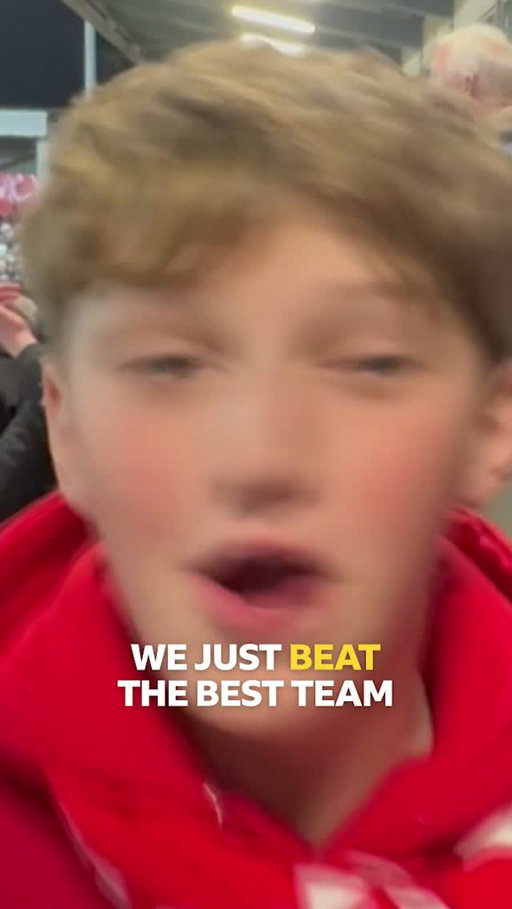 'The best day of my life' 😍⁣
⁣
It's fair to say Fleetwood Town fans were buzzing after knocking Arsenal out of the League Cup on penalties!