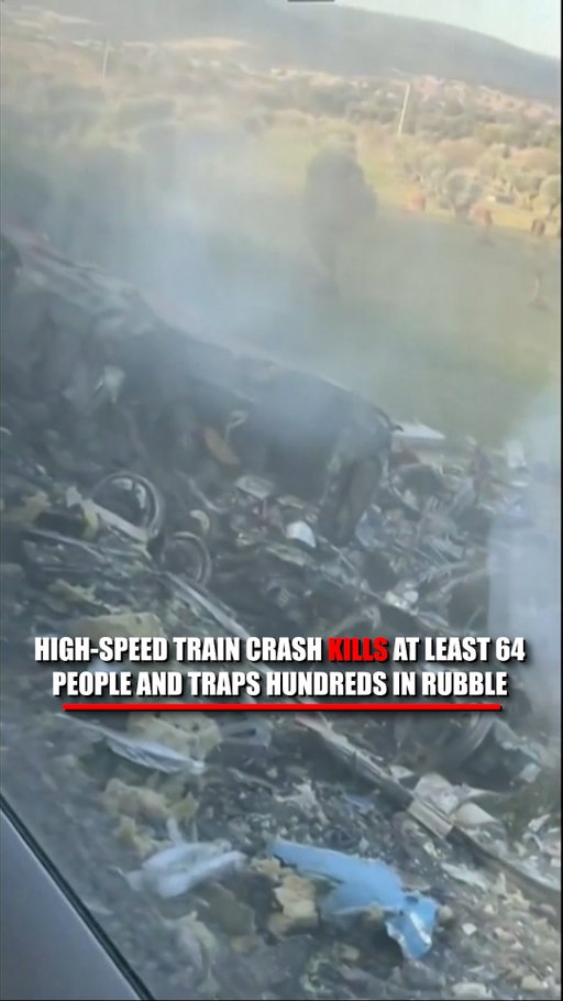 At least 64 people have been killed and 58 hospitalized after two high-speed trains collided in Spain.

The crash happened near Toledo when one train slammed into the back of another that had stopped on the tracks. The impact tore through the carriages, derailing two of them and leaving passengers trapped in the wreckage.

Witnesses described desperate scenes as people tried escaping through windows while bystanders rushed to help.

Rescue crews continue searching the wreckage for survivors and victims.

The tragedy marks Spain's second deadly high-speed train crash this year.

Rescue crews are still combing through the wreckage as questions grow over what caused the deadly collision.

Download the Fox News app or go to Foxnews.com for more.