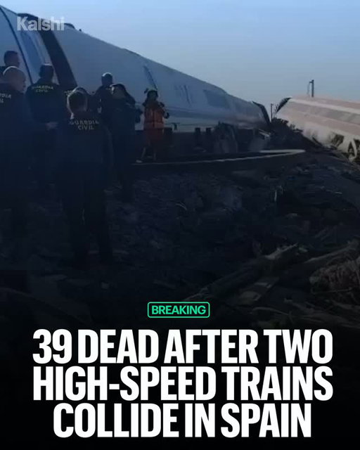UPDATE: The confirmed death toll has risen to 68 after two high-speed trains collided near Urda, Spain.

Service between Madrid and Andalusia remains suspended as rescue crews work at the scene and authorities investigate the crash.