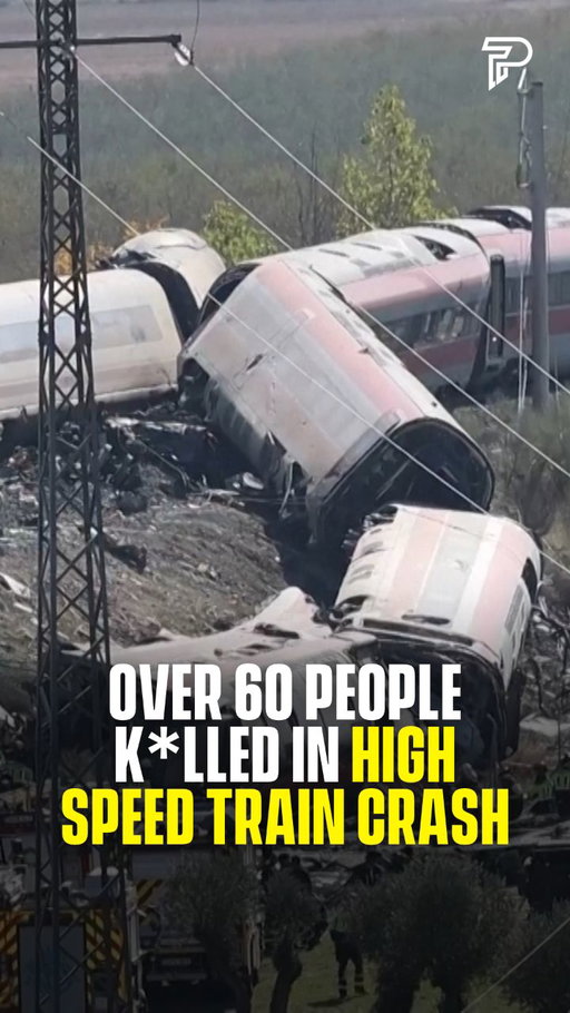 At least 64 people have died after two high-speed trains collided near the Spanish city of Toledo, about 90 miles south of Madrid.

The crash happened on Wednesday morning on the line between Madrid and Seville, when one train crashed into the back of another that had stopped.

The cause is still under investigation.

(via Reuters/Guardia Civil/Spanish Government TV)

#hosted #pubity #viral
