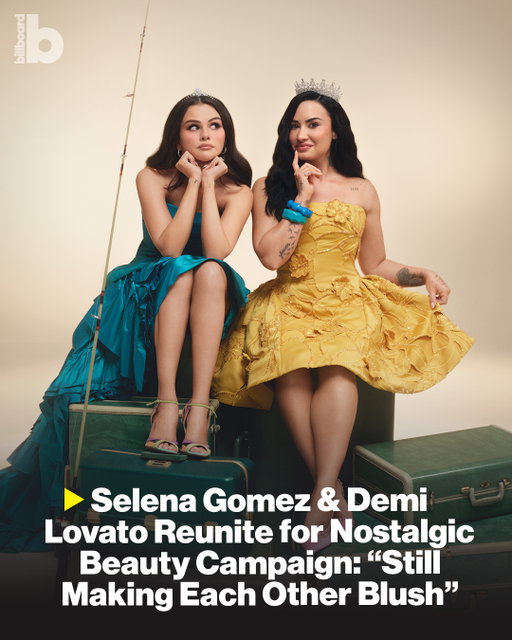 The princesses are back! 👑⁠
⁠
Nearly 20 years after starring together in ‘Princess Protection Program,’ Selena Gomez and Demi Lovato are reuniting for Rare Beauty’s new “Still Making Each Other Blush” campaign, celebrating nearly 25 years of friendship. ⁠
⁠
The collaboration features a packaged set of two liquid blushes, with the former Disney Channel stars posing in gowns and crowns for a royal-inspired photo shoot.⁠
⁠
Everything we know about the campaign is at the link in bio.⁠
⁠
📸 Rare Beauty⁠