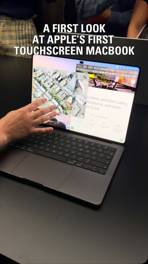 @apple unveils its long-awaited first-ever touchscreen laptop, the MacBook Pro with PROLED XDR Display.