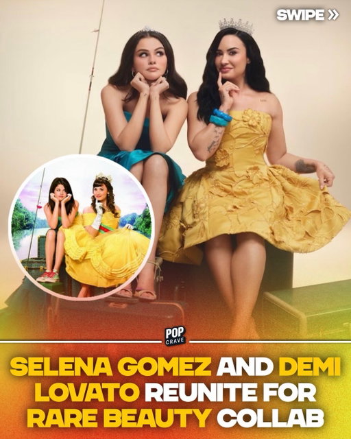 Selena Gomez and Demi Lovato recreate their iconic ‘Princess Protection Program’ poster and upload a throwback vlog for their new Rare Beauty collab.

#selenagomez #demilovato #rarebeauty #popculture #disneychannel