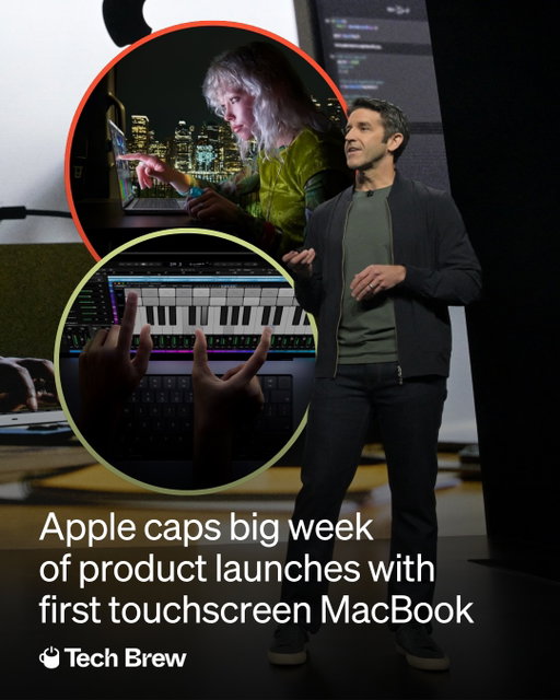 Apple is finally letting MacBooks get handsy.

The company unveiled its first touchscreen MacBook Pro at its “Pro and Tell” event in Los Angeles, bringing an OLED display and a Dynamic Island-style camera cutout to its flagship laptop.

Famously referred to as “ergonomically terrible” by Steve Jobs years ago, the move marks a major shift for Apple, which has long resisted adding touchscreens to Macs while pushing iPads as its touch-first devices.

New Macs, a new iPad, and a MacBook you can finally touch. John Ternus came to play.

📸: Apple