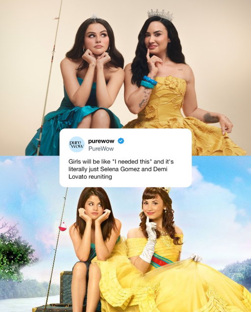 Inner child: healed. 👑✨ Selena Gomez and Demi Lovato just recreated their 2009 ‘Princess Protection Program’ poster for the launch of @rarebeauty’s new Delena Soft Pinch Blush Bundle. We did, in fact, NEED this.

Photos: Disney, @rarebeauty