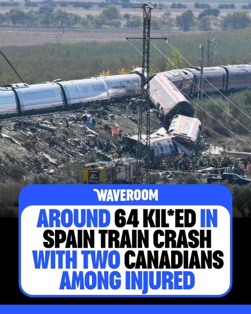 At least 64 people have d*ed and 80 were injured after two high-speed trains collided in central Spain. Canada’s prime minister says at least two Canadians were hurt. Rescue efforts are ongoing, and the toll may change. Our thoughts are with everyone affected. 🕊️

Follow @waveroom.toronto for more Toronto content! DM us your videos/photos to be featured on the page!