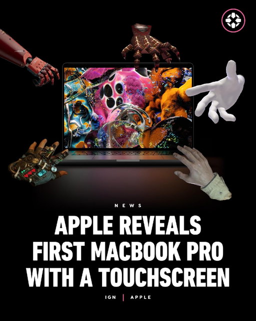 Apple has announced a new MacBook Pro with a touch-enabled "PROLED" display, the super-powerful M5 Pro and M5 Max chips, and a thinner and lighter body. Link in bio for more details.