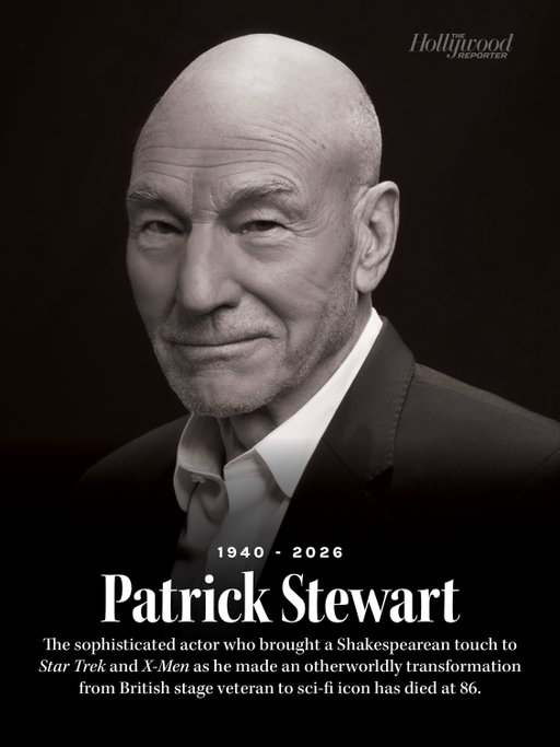 Patrick Stewart, the sophisticated actor who brought a Shakespearean touch to ‘Star Trek’ and ‘X-Men’ as he made an otherworldly transformation from British stage veteran to sci-fi icon, has died. He was 86.

Stewart died Wednesday at his home in Los Angeles following “a brief and poignant journey with Alzheimer’s disease and Lewy body dementia,” longtime spokesperson Kelly Bush Novak announced.

Read more about Stewart’s life and legacy at the link in bio. 

Photographer: Tommy Garcia, courtesy of ID-PR