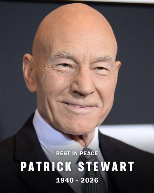 Sir Patrick Stewart, an iconic actor best known for his roles in X-Men and Star Trek, has sadly passed away.

Rest in peace.