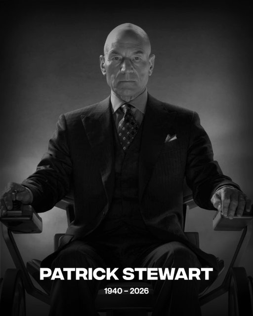 Patrick Stewart has passed away at the age of 86. 

Stewart, the legendary actor best known for playing Captain Jean-Luc Picard in ‘Star Trek’ and Professor Charles Xavier in the ‘X-Men’ franchise, has passed away at 86. With a career spanning more than six decades, Stewart became one of the most recognizable figures in film, television, and theater. His performances helped define two of the biggest science-fiction and superhero franchises of all time. 

May He Rest in Peace. 🕊️

[📸: Getty]