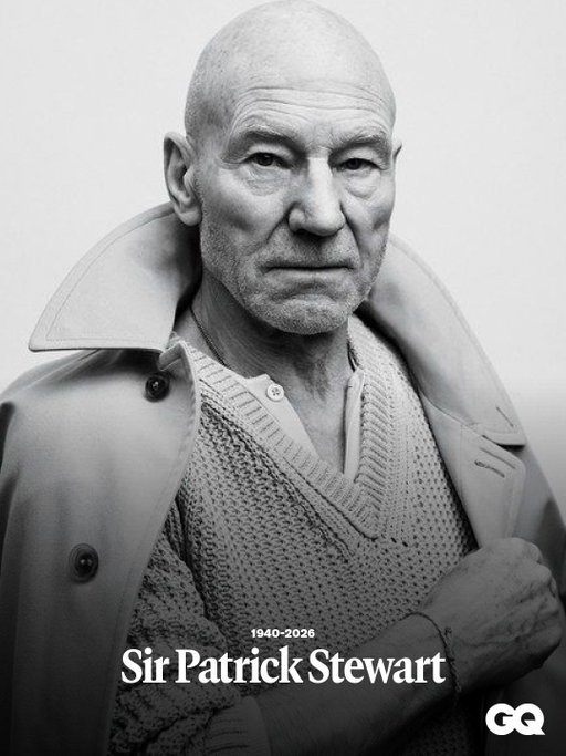 Sir Patrick Stewart has passed away at the age of 86.

Whether he was thundering through Shakespeare, leading the X-Men via telepathy, or escorting GQ on a tour of his favorite Brooklyn haunts, the knighted British thespian always radiated charisma and character, including in this GQ photo by Sebastian Kim from our shoot in 2017.