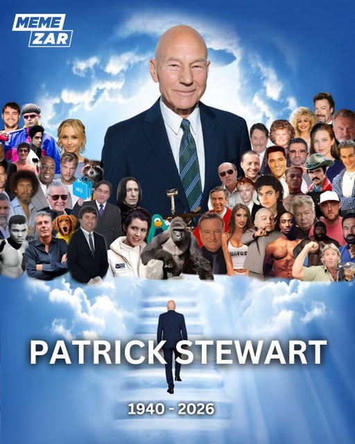 The world has lost a true legend. Sir Patrick Stewart, the iconic actor who brought Captain Jean Luc Picard in Star Trek and Professor Charles Xavier in X Men to life, has passed away at the age of 86. With a career spanning more than six decades, he captivated audiences through his extraordinary performances, commanding presence, and unforgettable voice.

Beyond the screen, Stewart leaves behind a remarkable legacy in theater, film, and television. His portrayal of some of entertainment’s most beloved characters inspired generations of fans and helped shape pop culture history. His journey may have come to an end, but the characters he brought to life and the memories he created will continue to live on. His legacy will never be forgotten.

Rest in peace, Sir Patrick Stewart 🕊️