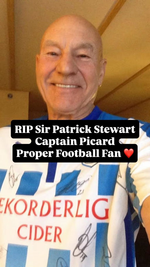 Sir Patrick Stewart forever. See you in the final frontier, Capt. Picard ❤️