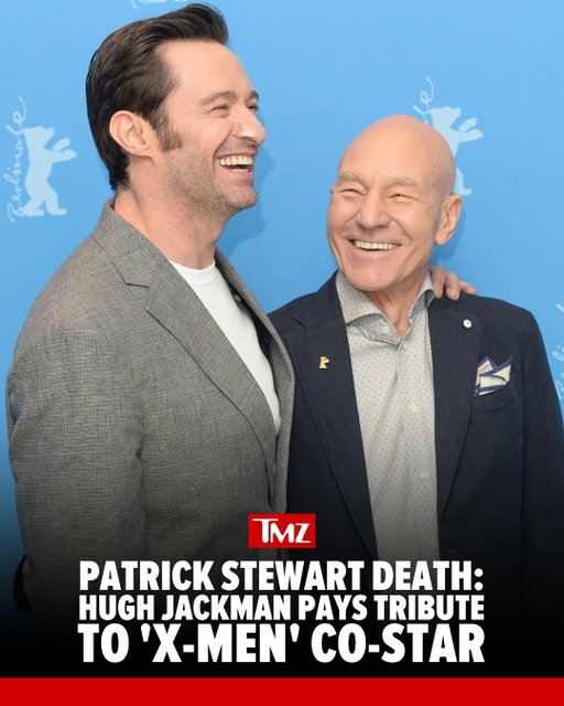 ❤️‍🩹😔 Hugh Jackman is mourning the loss of his longtime friend and "X-Men" co-star Patrick Stewart ... sharing a heartfelt tribute to the late acting legend.

Full story at the link in bio. 🔗

📷: Instagram/@thehughjackman/Alamy