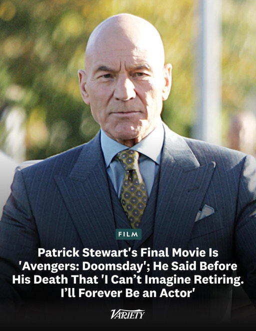 #PatrickStewart’s final movie role will be in #AvengersDoomsday, in which he reprises the iconic #XMen character Charles Xavier.

In one of Stewart’s now-final interviews published by TV Insider in July, the actor spoke about his decision to star in “Avengers: Doomsday” and told fans that he would never “retire” from acting.

“As any actor my age will tell you, there are fewer and fewer available roles as we get older. That being said, I still continue to receive interesting offers and I love being challenged by new work,” Stewart said at the time. “I can’t imagine ever officially retiring. I’ll always and forever be an actor.”