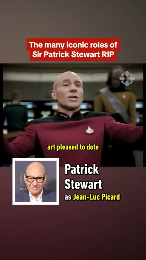 Sir Patrick Stewart has passed away at the age of 86. Here are just a few of his roles across video games, movies, and television: #patrickstewart #actor #movie #gaming #tv