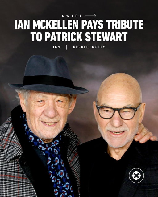 Patrick Stewart's longtime close friend and X-Men costar Ian McKellen shared a touching post on his social media accounts, saying in part, "he wore his heart on his sleeve, which made him a man to rely on, to admire and in my case, love."

Link in bio for more tributes for the late actor.