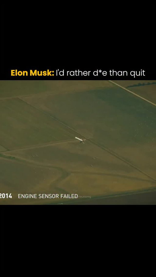 Elon Musk faced three rocket failures in a row, but he never stopped. 

While critics mocked him and headlines predicted the end, he kept rebuilding, learning, and pushing forward. There was no guarantee the next launch would succeed, only the belief that quitting would guarantee failure.

Every explosion taught a lesson, every setback made the team stronger, and eventually the rocket reached orbit.

If you're building something meaningful, expect setbacks, criticism, and doubt. Success is often less about talent or luck and more about having the persistence to keep going when everyone else thinks it's over.

Follow (@entrepreneursonig) for everything related to entrepreneurs.

Media: SpaceX