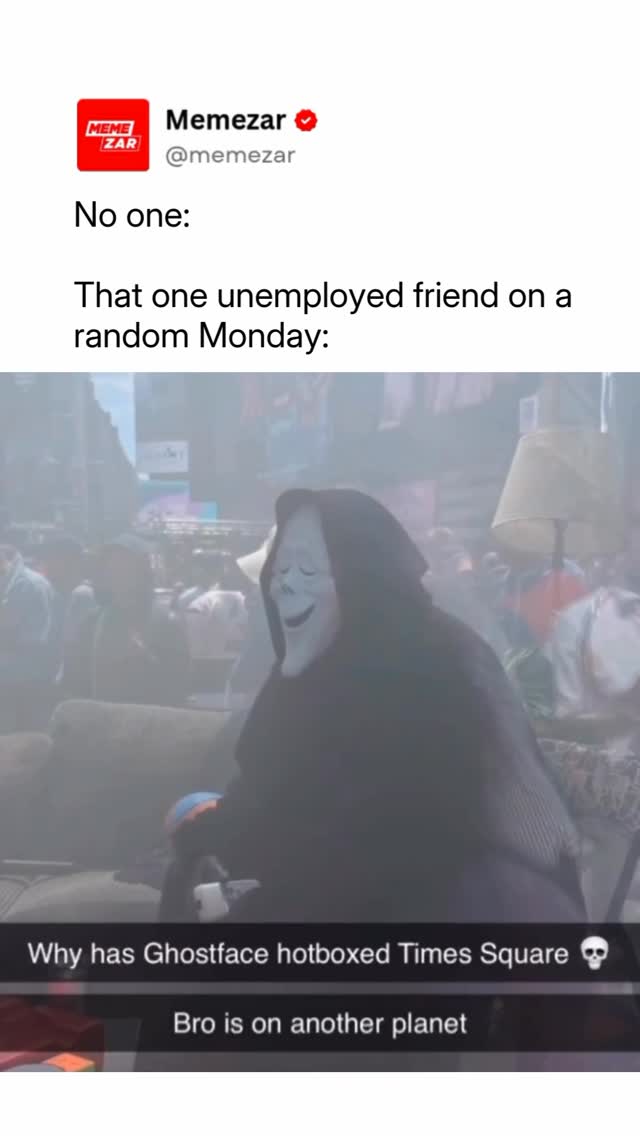 Insane side quest 😭

Ghostface hosted a giant hot box in Times Square ahead of the release of Scary Movie, with cast members Marlon Wayans, Shawn Wayans, and Anna Faris making a special appearance 👀

Watch Scary Movie when it lands in theaters on June 5

#Memezar #ScaryMovie #WayansBros #ParamountPartner