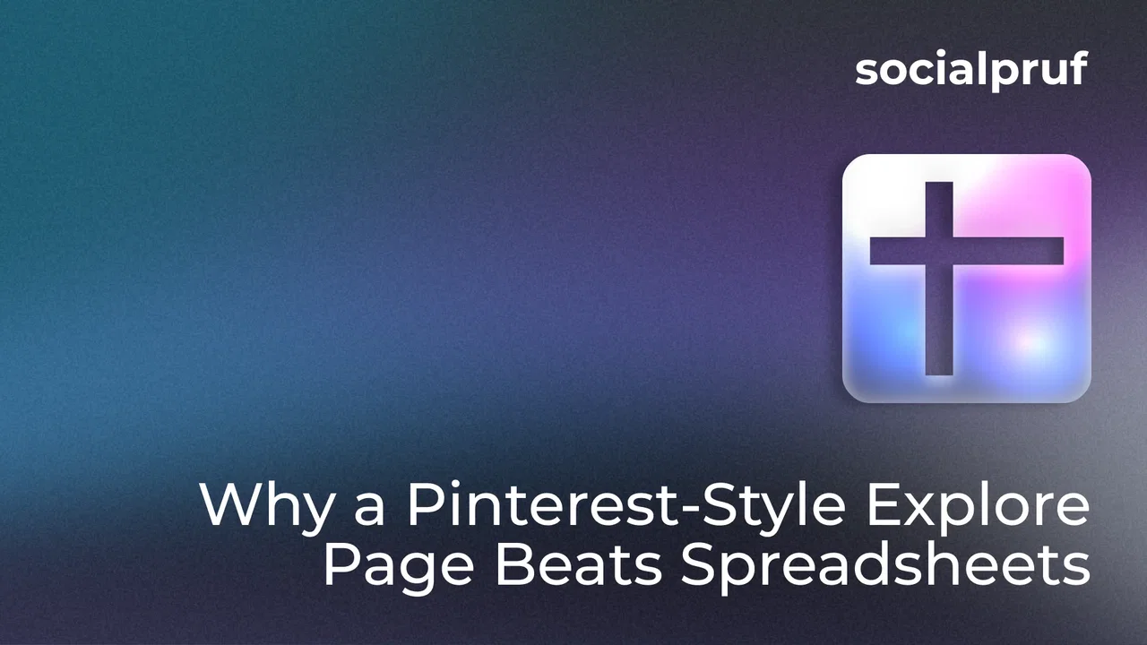 Social Pruf Explore Page