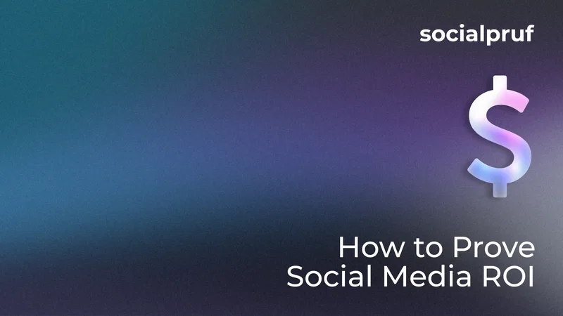 How to prove social media ROI, from Socialpruf