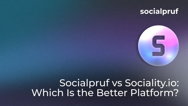 Socialpruf and Sociality.io compared as end-to-end social media platforms