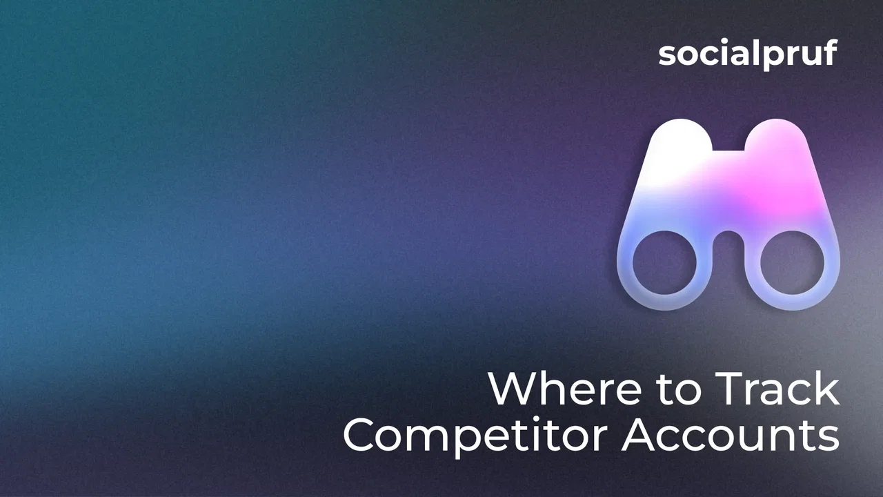 Where to track competitor accounts