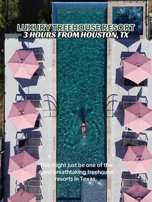 LUXURY TREEHOUSE RESORT — JUST 3 HOURS FROM HOUSTON 🌳 If you’re looking for a stunning Texas getaway to close out summer or kick off fall, @onerawimberley has to be on your bucket list. This newer resort is one of the most unique and breathtaking stays we’ve experienced! You get all the scenic views of the rolling Texas Hill Country—without sacrificing any of the luxuries. We stayed in the Spyglass Treehouse, which comes with floor-to-ceiling windows, a private hot tub, efficiency kitchen, king-size bed, and wifi! The property itself is packed with amenities too—think infinity pool, walking trails, EV charging, and even a dreamy event space. And if you feel like exploring, Wimberley is full of charming spots—swimming holes, cozy cafes, and delicious local eats are all just minutes away. Check out the post before this one for recommendations on things to do and places to eat! #wimberley #wimberleytexas #houstontexas #htx #texastravel 
