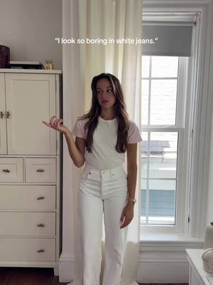 white jeans don’t have to be boring ✨ #outfitideas #outfitinspo 
