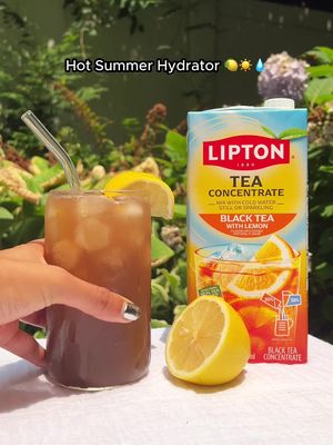 Already planning your next afternoon sip? The perfect midday pick-me-up is as easy as 1️⃣2️⃣3️⃣ with Lipton Tea Concentrates 😌 This Iced Lemon Black Tea blends smooth black tea with an extra lemon juice burst for a drink that screams summer 🌤️ #MyLiptonLifestyle #TeaTime #LiptonTeaConcentrates