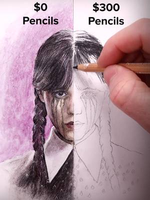 Draw Wednesday! #easy #drawing #art #tutorial #howtodraw #wednesday #wednesdayaddams #pencil 