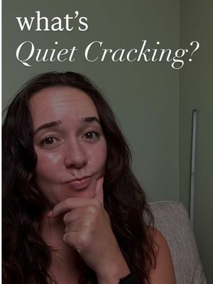 What’s quite cracking? ⬇️  It’s when you’re still showing up to work, still hitting deadlines… but on the inside? You’re silently falling apart and dying on the inside. It’s the slow erosion of your motivation, creativity, and mental health— all while you keep doing the work.  You likely feel stuck in your job and you’re scared of getting cut. But also too scared to leave in this economy. So you just suffer in silence.  The causes? - No recognition - Toxic managers - Zero growth - Job insecurity Have you felt this before? 👀 #quietcracking #quietquitting #Tech #techcareer 