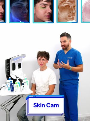 @DermDoctor | Dr. Shah puts @gingerbread_bae under the skin cam … what’s his true skin age?! 🥁🤭👀💙#CeraVe #SkinCamera #SkincareRoutine 