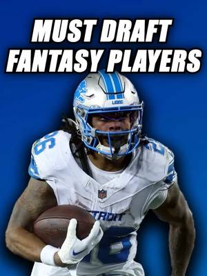 MUST-DRAFT Players in Fantasy Football 🔥🏈 Follow me for daily content like this!🏈 #nfl #fantasyfootball #foryou #football #fyp  