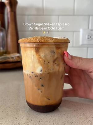 An all time favorite 🧋🤎✨ & the cutest to-go cups #coffee #coffeetiktok #coffeerecipe #coffeeathome @Breville @Chobani 