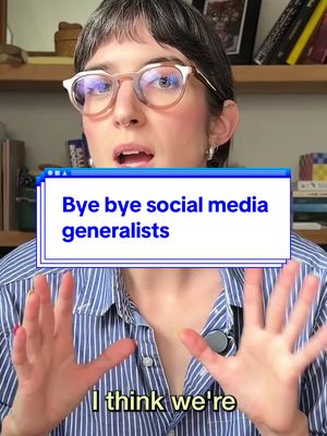 Less hats, more niches. Social Media Managers are all grown up. #socialmediamanager #socialmediastrategy #digitalculture #socialmediamarketing #futureofwork 