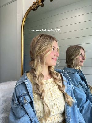 This with a hat tho >> #summerhairstyles #braidedhairstyles #cutehairstyles #dragonbraid #pigtails 