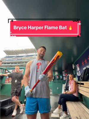 Harper’s swinging a hot bat 🔥 #fyp #MLB #phillies #foryou #custom 