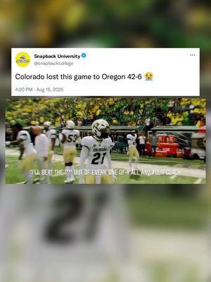 It was so satisfying to see Colorado get stomped by Oregon 😂🔥 #cfb #college #football #CollegeFootball #cfbplayoff #shedeursanders #travishunter #oregon #fyp #explore