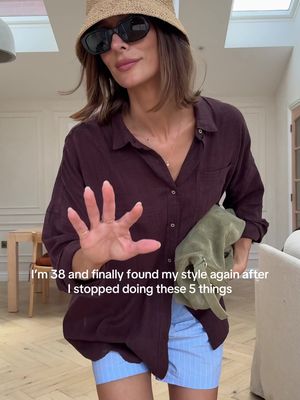 I found my style again just by simplifying the way I dress. I hope the below tips help you too. 1. Stop buying clothes you think you should like 👉🏼 Don’t let social media trends dictate your wardrobe 2. Stop ignoring your lifestyle 👉🏼 Your wardrobe should reflect your daily routine. Whether you’re at home, in an office or fitness environment. Filling your wardrobe with ‘fantasy’ outfits you’ll barely wear just adds to the overwhelm 3. Stop holding on to ill-fitting, worn-out, or “just in case” items 👉🏼 Getting dressed should be effortless. That means a curated collection of well-fitted, well-cared for items, try updating old pieces to give them a new lease of life or declutter them. 4. Stop overcomplicating outfits 👉🏼 Too many colours, patterns, accessories or competing statement pieces can make an outfit messy. Often, simplicity and letting a few key items shine is much more stylish and polished. 5. Stop comparing yourself to others 👉🏼 Don’t copy people’s looks, instead maybe get inspired by a piece and then make it your own and wear it with confidence. 🚀Tip: A helpful starting point is to clear out everything you don’t love or need, then observe what’s left. Your true style often reveals itself once you cut through the overwhelm. #EffortlessStyle #WardrobeDetox #SimplifyYourWardrobe #DeclutterYourCloset  #QualityOverQuantity 