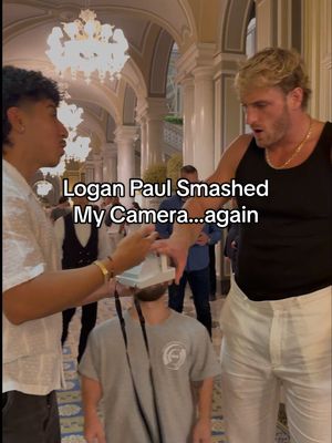 What did my camera do to you Logan Paul.. & Evan @Logan Paul @Dwarf Mamba #polaroid  #loganpaul 