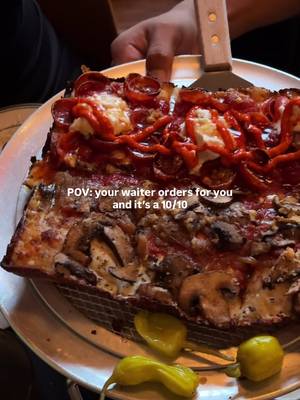 NOT ONE MISS AT ACES PIZZA IN WILLIAMSBURG !!!! 🍕  WHAT WE GOT: MEDIUM PIZZA: 1/2 hot boy (not on menu) 1/2 mushroom  CAESAR SALAD WINGS: 1/2 Carolina gold 1/2 Nashville hot  I would get this exact order again it was perfect!! SHOUTOUT TO OUR WAITER FOR CRUSHING IT!!  #acespizzaspot #williamsburg #nycpizza #detroitpizza #nycrecs            